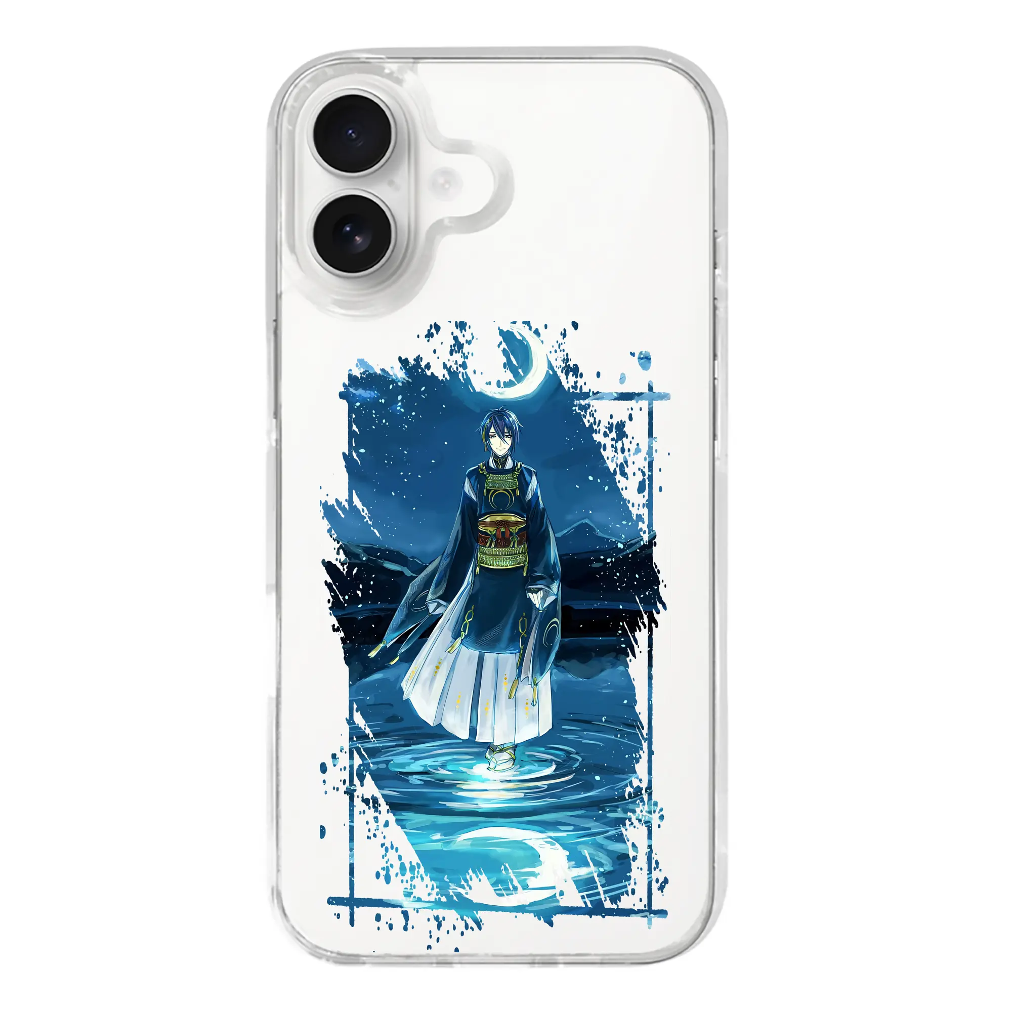 刀剣乱舞 グッズ,三日月宗近 - iPhone 17シリーズ 透明スマホケース – 薄型・耐衝撃・精密フィット保護カバー